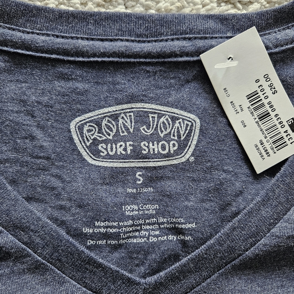 NEW Ron Jon Surf Shop V-neck Tee - Picture 5 of 8